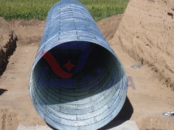 Assembly type corrugated metal pipes